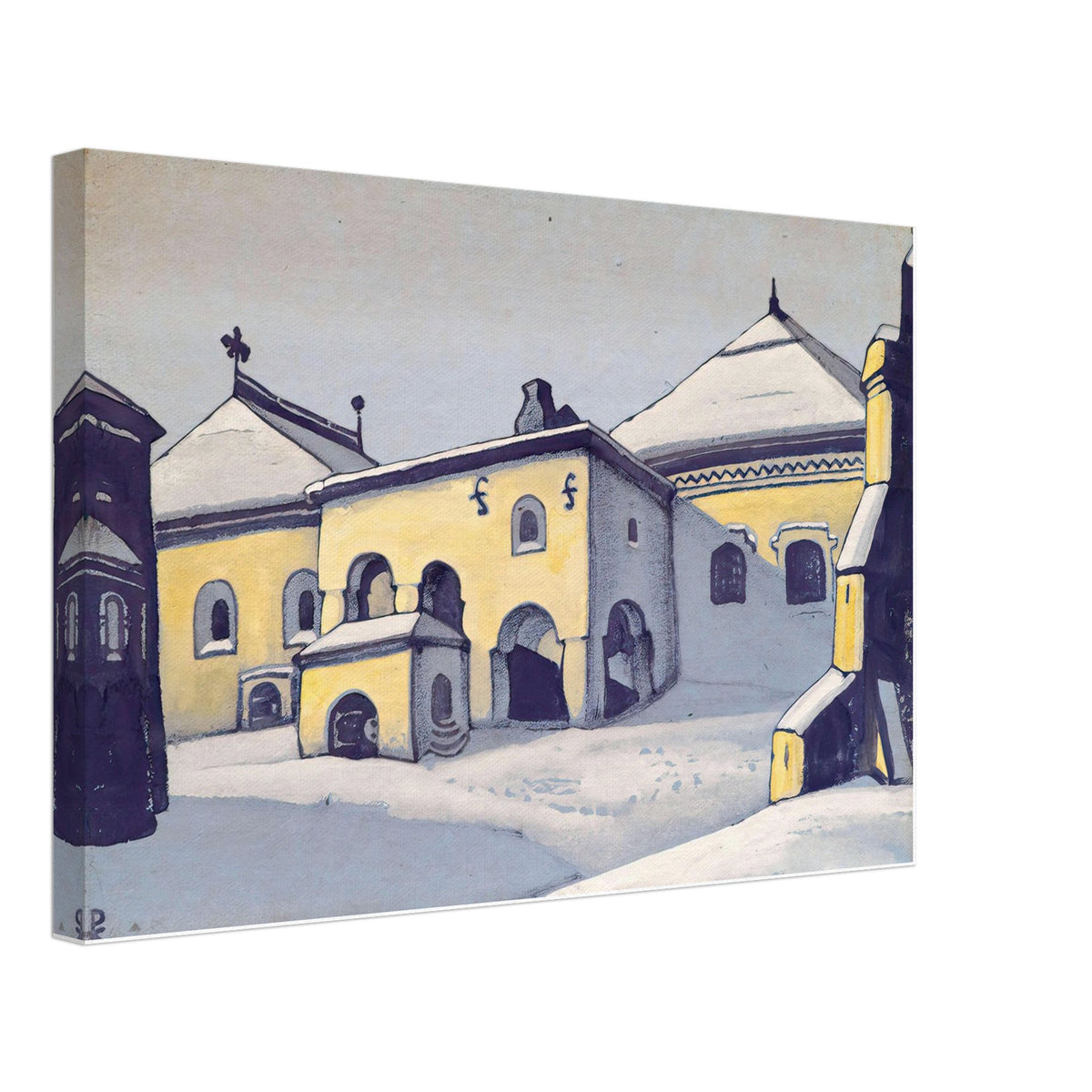 Ancient Pskov by Nicholas Roerich, canvas