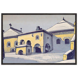Ancient Pskov by Nicholas Roerich, framed poster