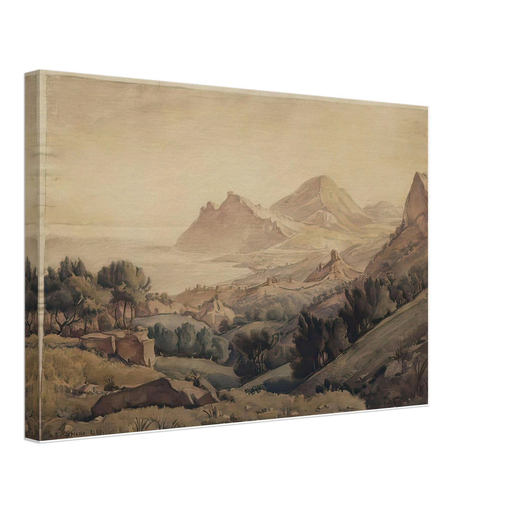 Ancient town by Konstantin Bogaevsky, canvas