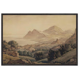 Ancient town by Konstantin Bogaevsky, framed poster