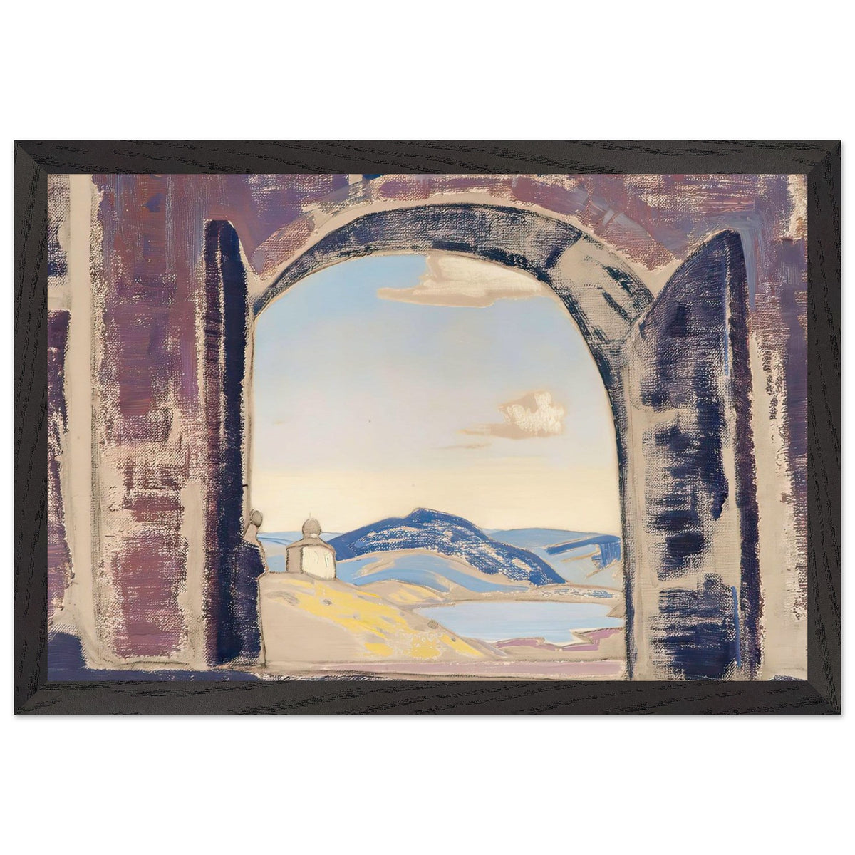 And we are opening the gates by Nicholas Roerich, framed poster, view 2