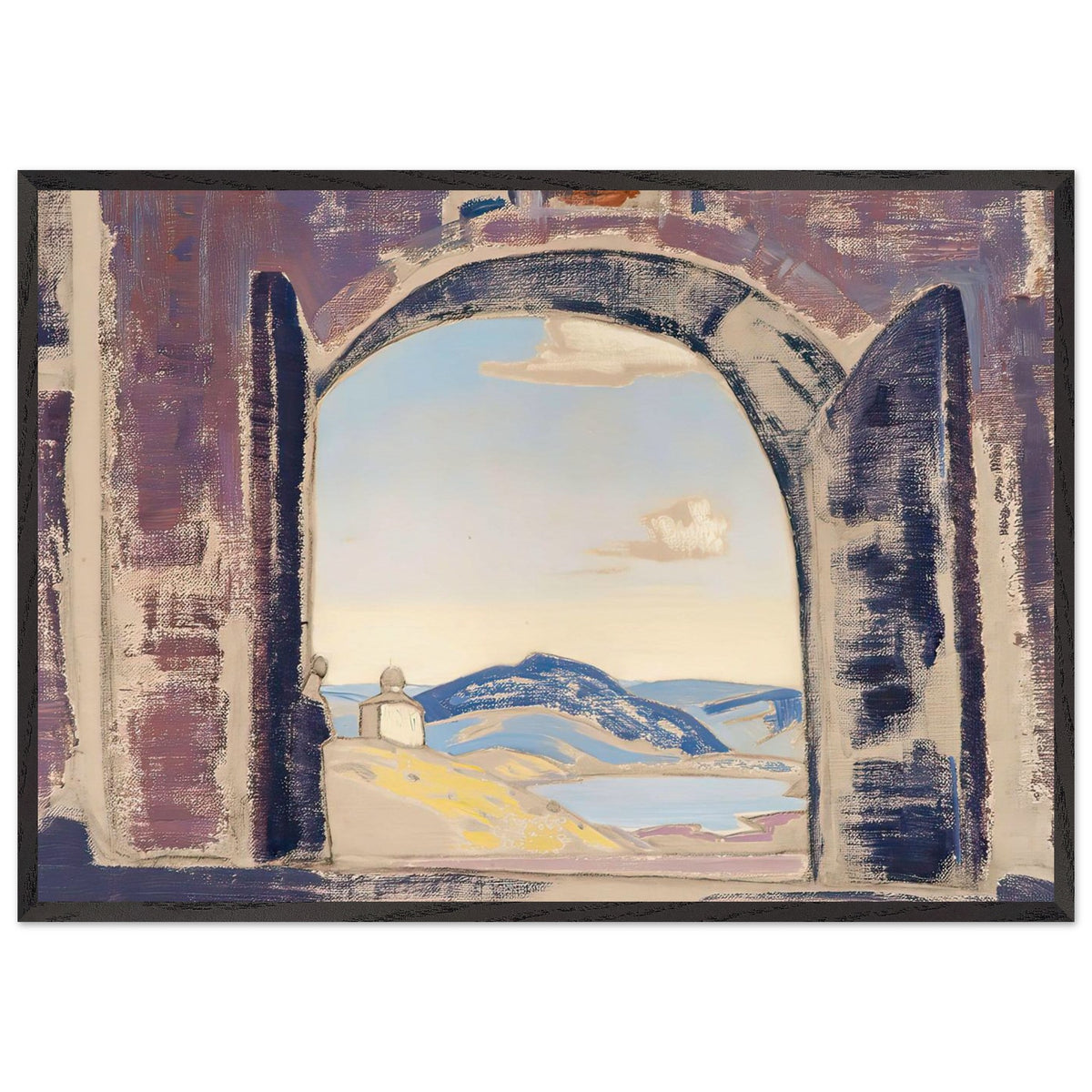 And we are opening the gates by Nicholas Roerich, framed poster, view 3