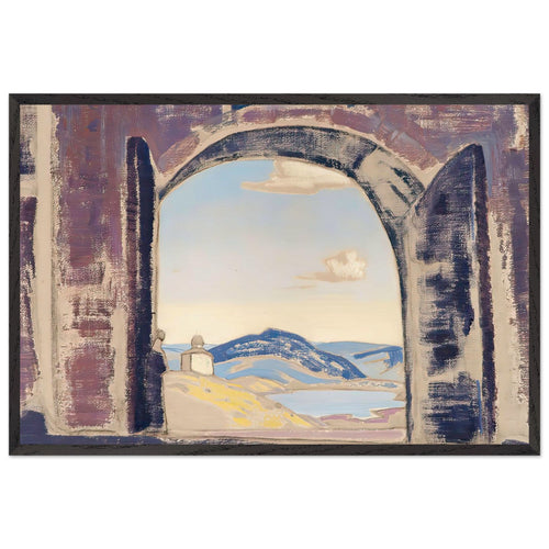 And we are opening the gates by Nicholas Roerich, framed poster