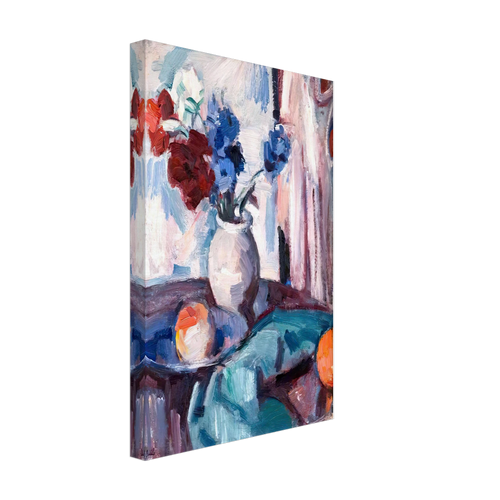 Anemones in a Brown Jar by Samuel Peploe, canvas, view 2