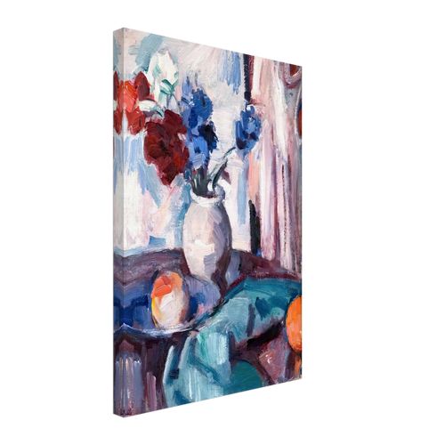 Anemones in a Brown Jar by Samuel Peploe, canvas