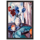 Anemones in a Brown Jar by Samuel Peploe, framed poster, view 2