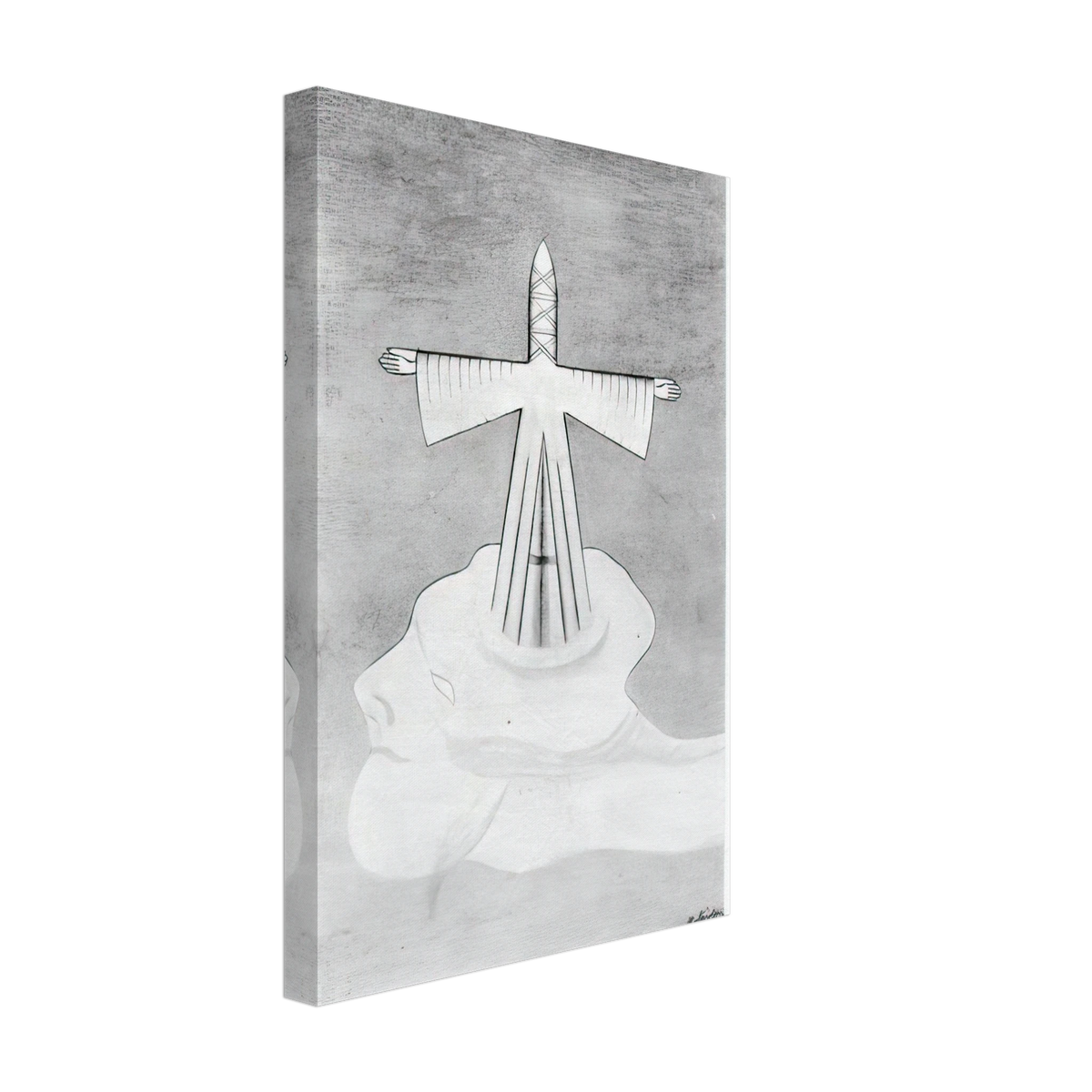Antichrist by August Natterer, canvas, view 2