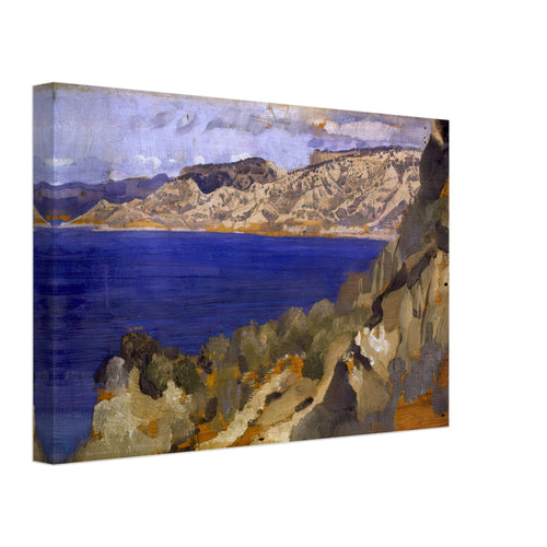 Anzac from Gaba Tepe by George Washington Lambert, canvas, view 2