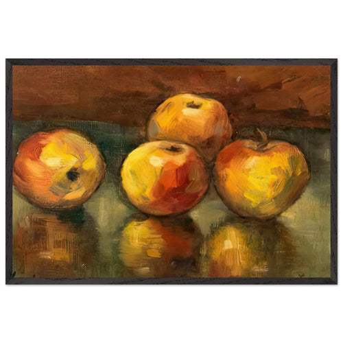 Apples by Stefan Luchian, framed poster
