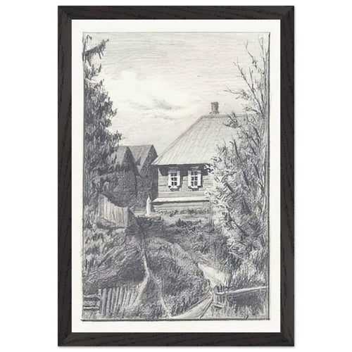 Approach to Gryzovo Village by Nicholas Roerich, framed poster, view 2