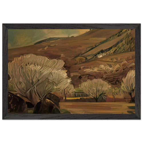 Apricot Blossoms by Fujishima Takeji, framed poster, view 2