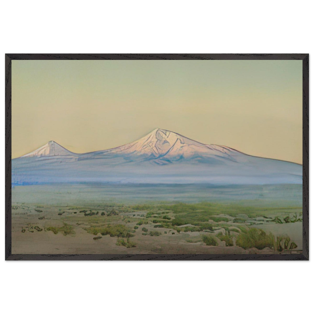 Ararat by Arshak Fetvadjian, framed poster