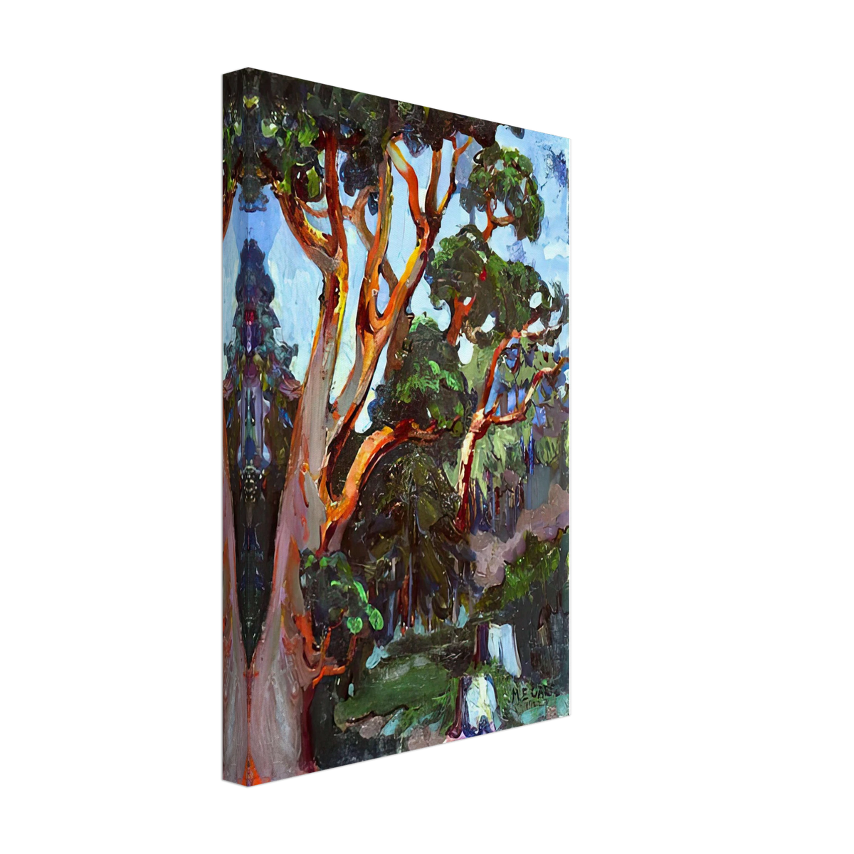 Arbutus Tree by Emily Carr, canvas, view 2