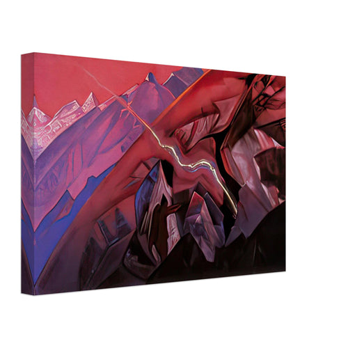 Arjuna by Nicholas Roerich, canvas, view 2