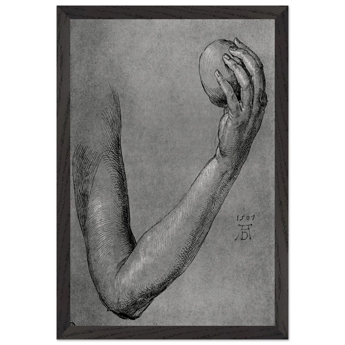 Arm of Eve by Albrecht Durer, framed poster, view 2