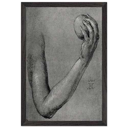 Arm of Eve by Albrecht Durer, framed poster, view 2