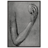 Arm of Eve by Albrecht Durer, framed poster, view 3