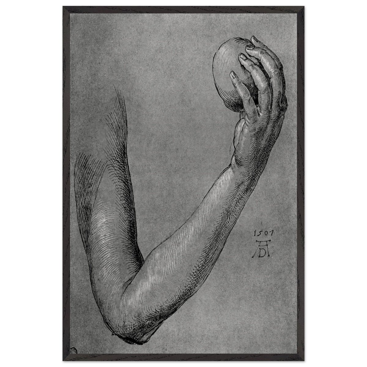 Arm of Eve by Albrecht Durer, framed poster
