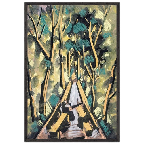 Árnyas Sétány by Scheiber Hugó, framed poster