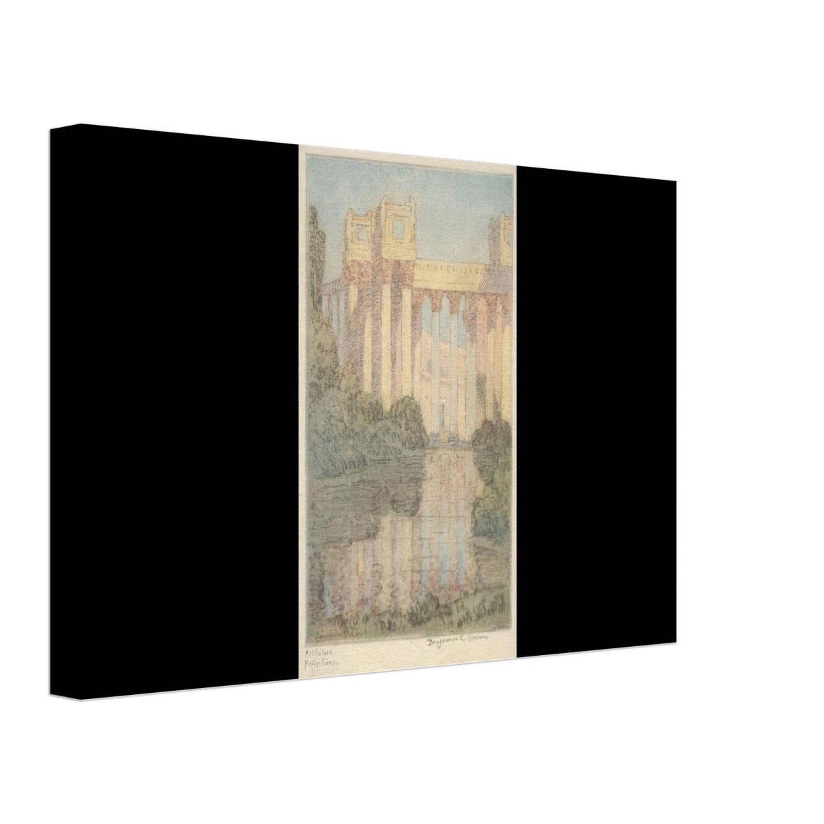 Art Palace, Reflections by Benjamin Brown, canvas, view 2
