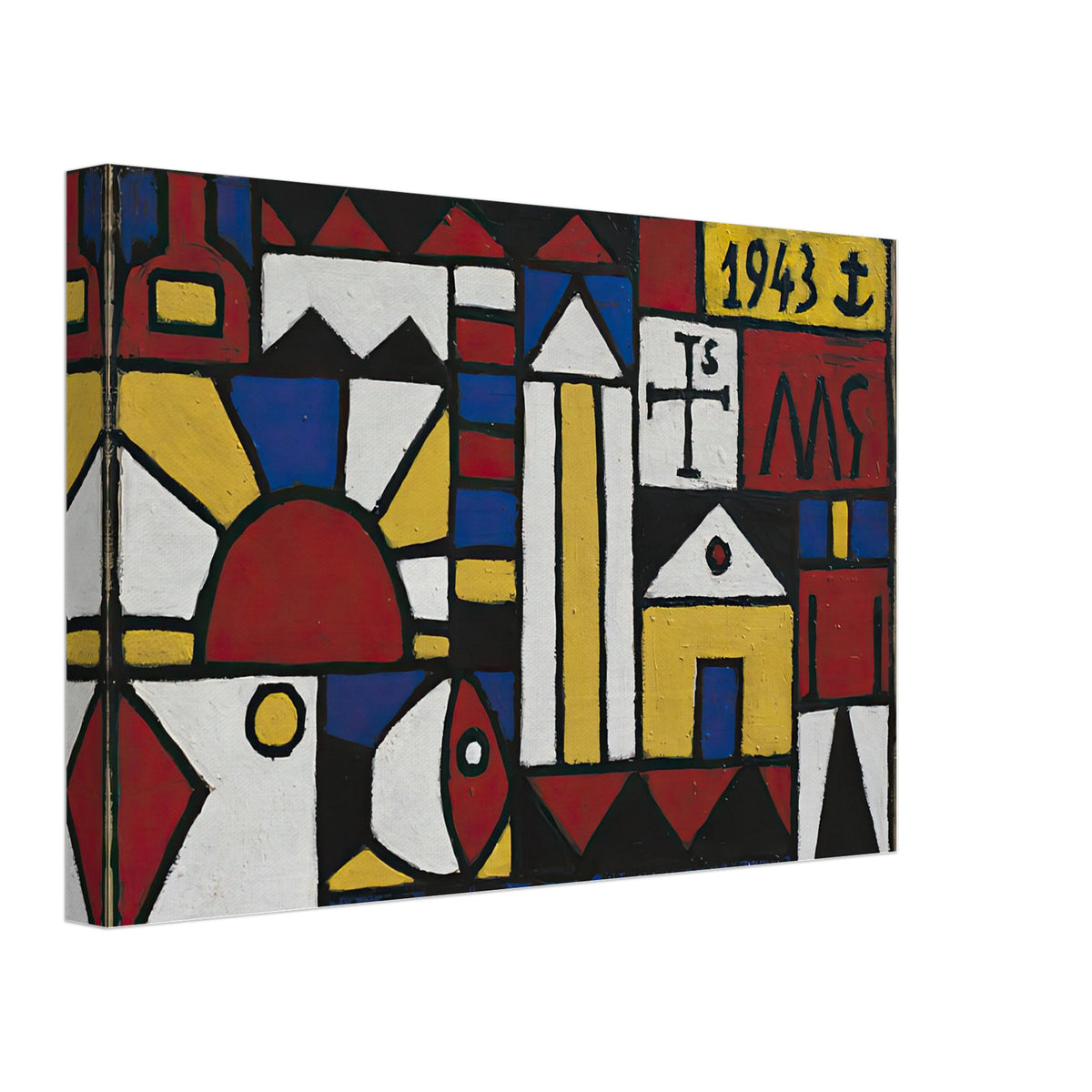 Arte Constructivo by Joaquin Torres Garcia, canvas, view 2