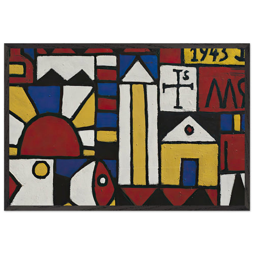Arte Constructivo by Joaquin Torres Garcia, framed poster