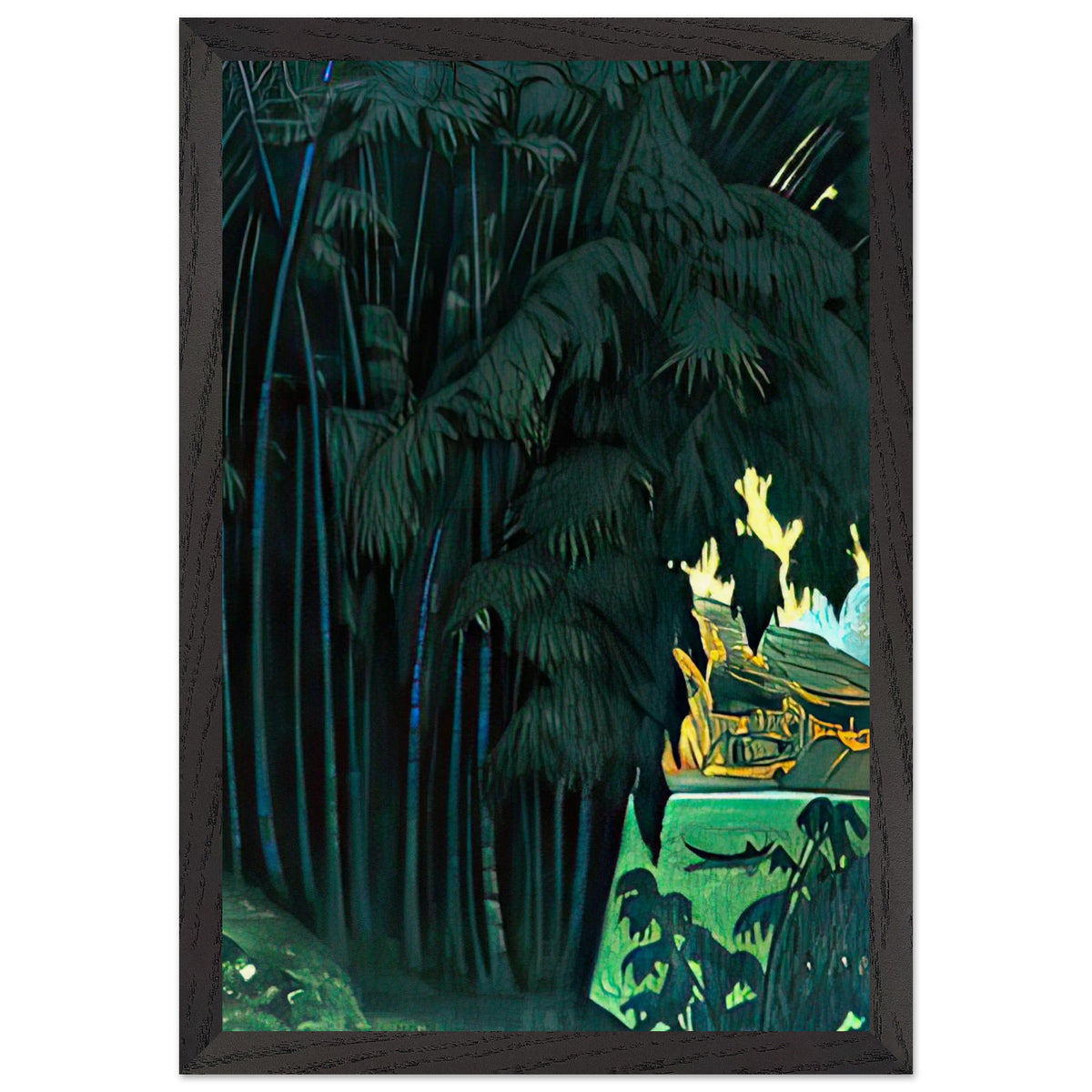 Ashram (Ceylon) by Nicholas Roerich, framed poster, view 2