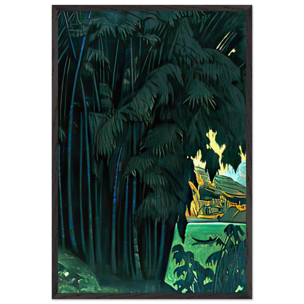 Ashram (Ceylon) by Nicholas Roerich, framed poster