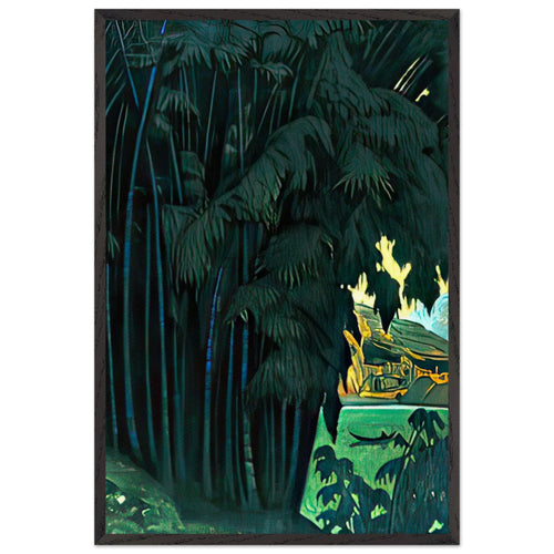 Ashram (Ceylon) by Nicholas Roerich, framed poster