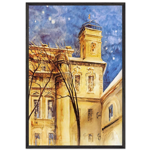 Astronomical Observatory of Vilnius University by Ferdynand Ruszczyc, framed poster