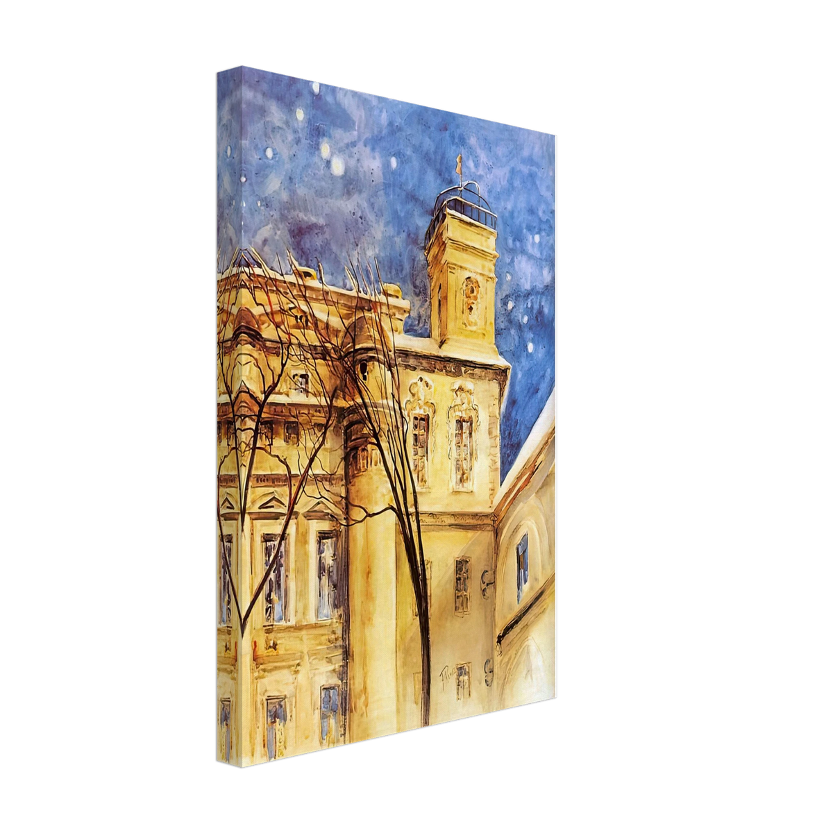 Astronomical Observatory of Vilnius University by Ferdynand Ruszczyc, canvas, view 2