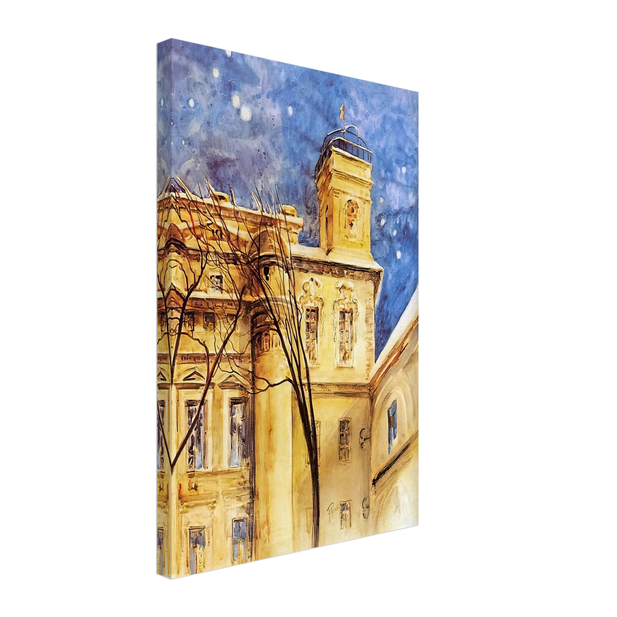 Astronomical Observatory of Vilnius University by Ferdynand Ruszczyc, canvas