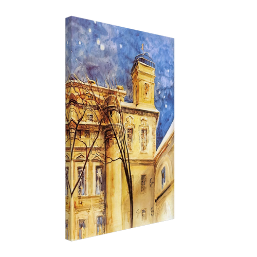 Astronomical Observatory of Vilnius University by Ferdynand Ruszczyc, canvas