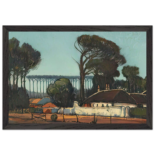 At Claremont, Cape Province by Pieter Wenning, framed poster, view 2