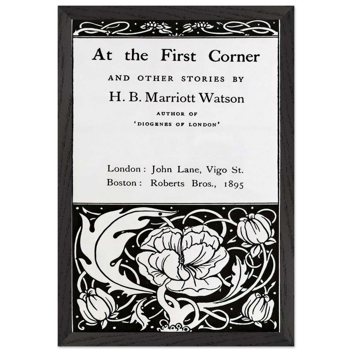 At the First Coner by Aubrey Beardsley, framed poster, view 2