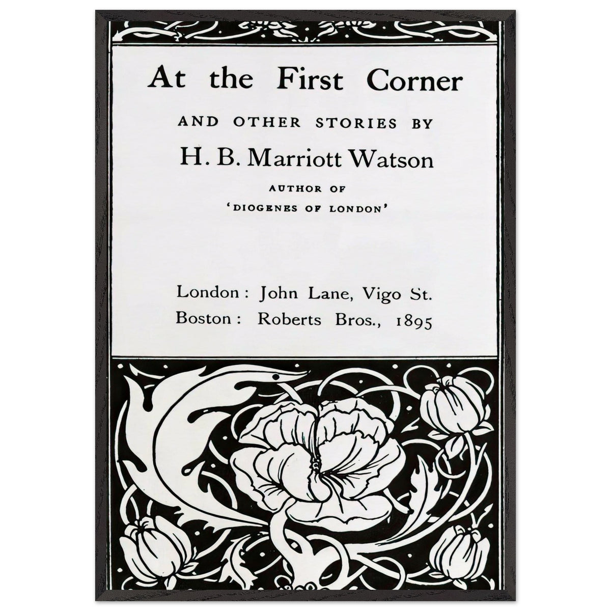 At the First Coner by Aubrey Beardsley, framed poster, view 3
