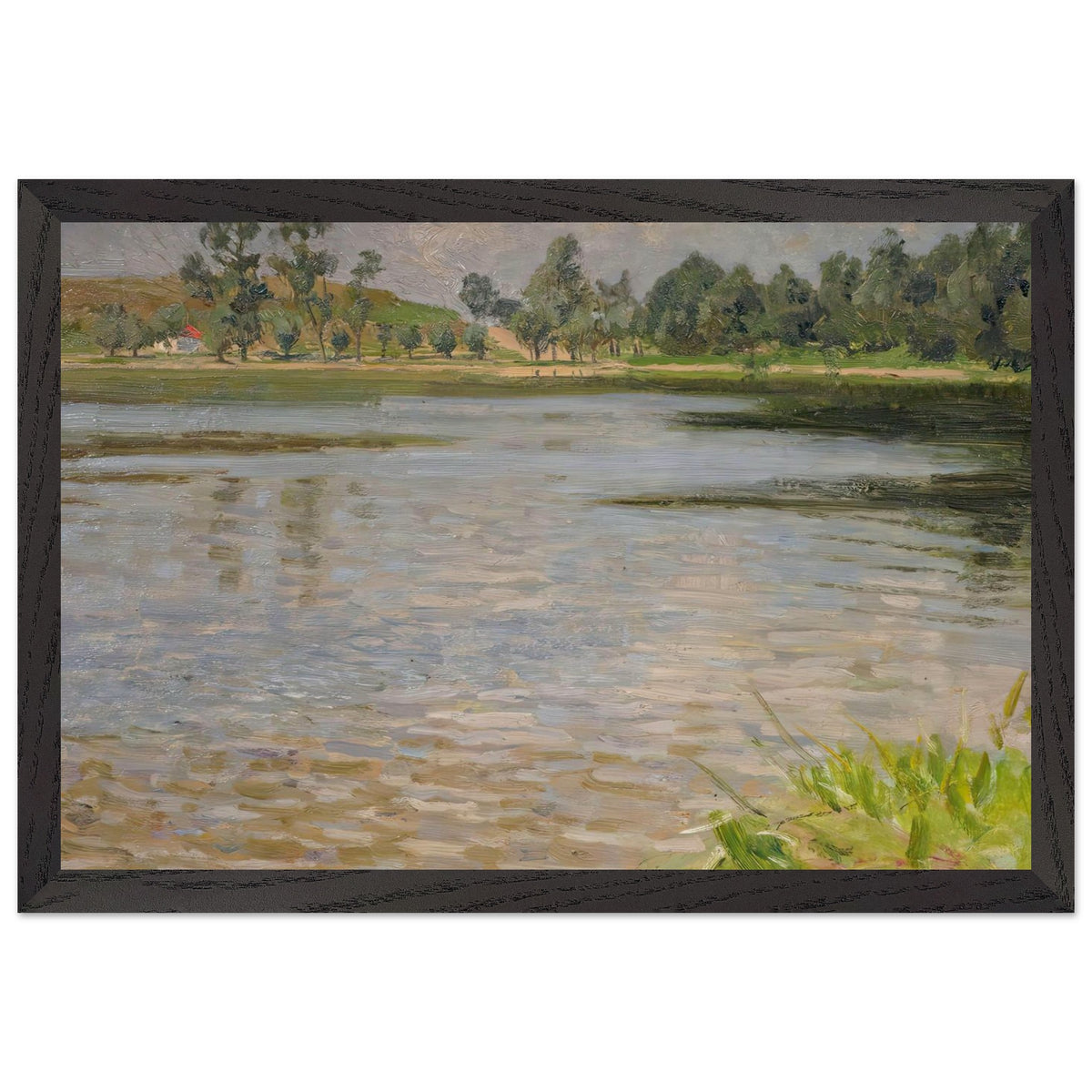 At the Lübbesee by Max Pietschmann, framed poster, view 2