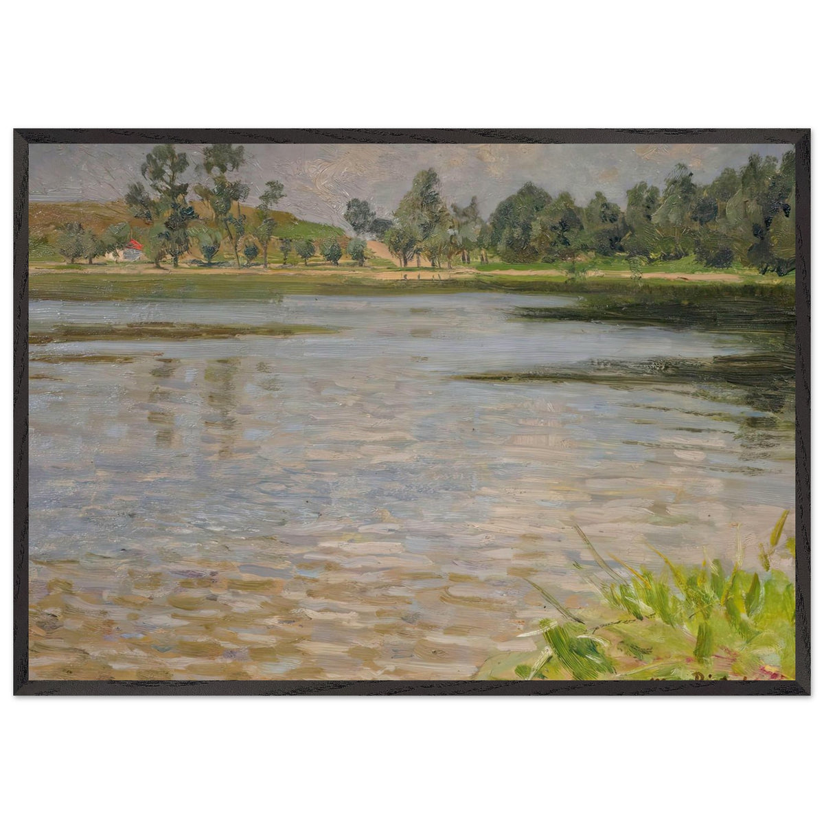 At the Lübbesee by Max Pietschmann, framed poster, view 3
