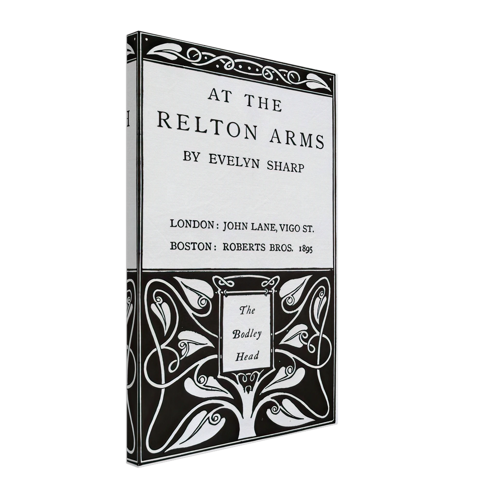 At The Relton Arms by Aubrey Beardsley, canvas