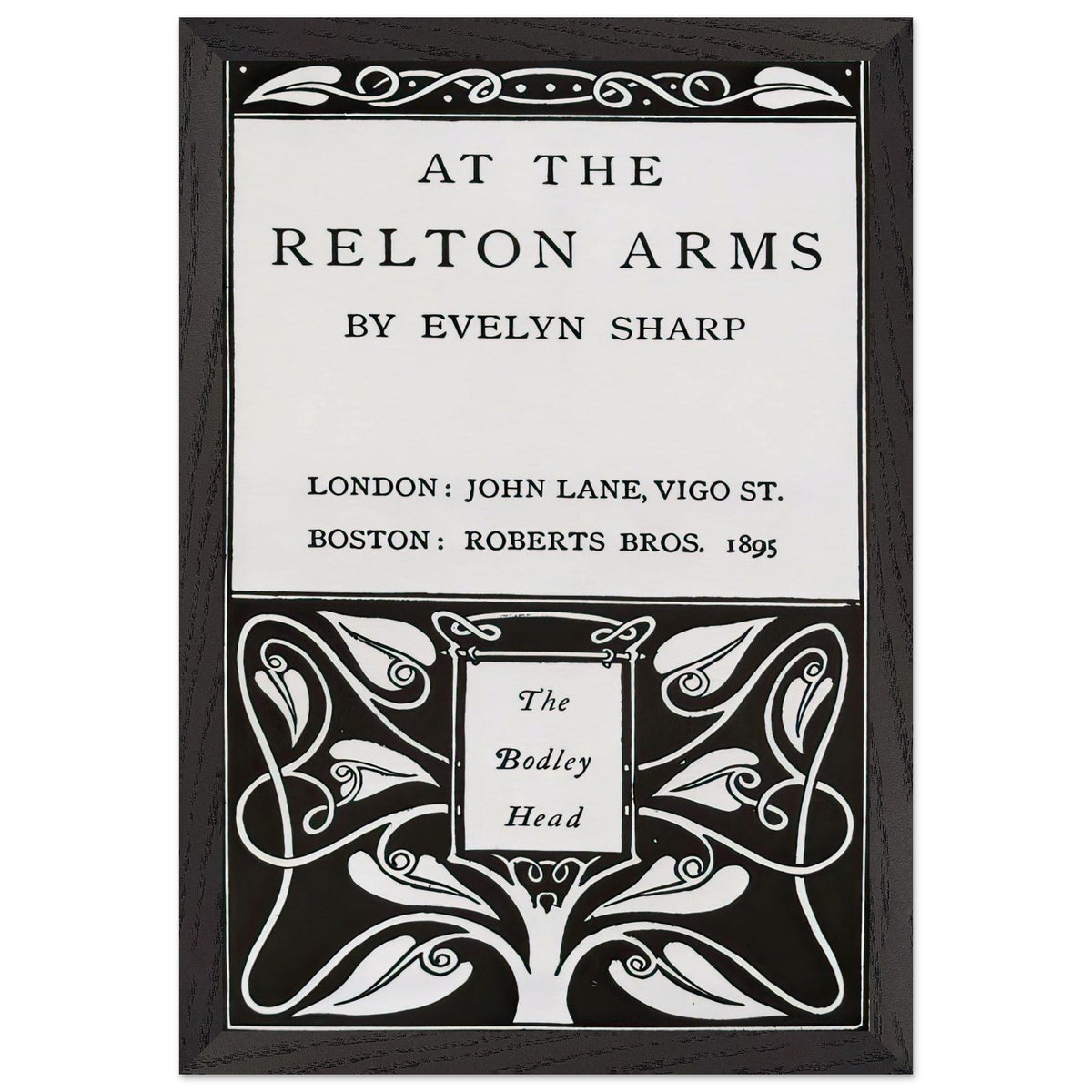 At The Relton Arms by Aubrey Beardsley, framed poster, view 2