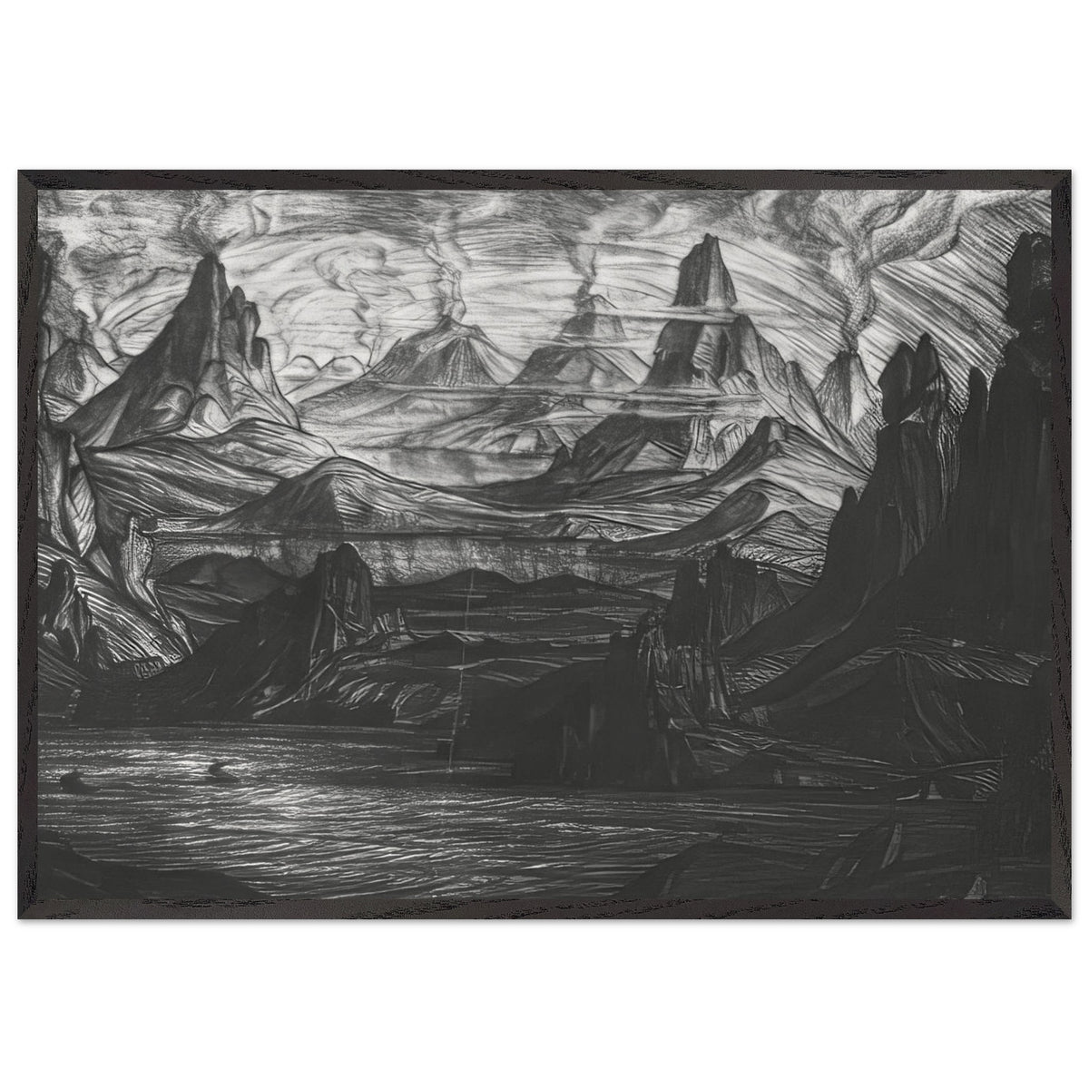 Atlantis by Konstantin Bogaevsky, framed poster, view 3