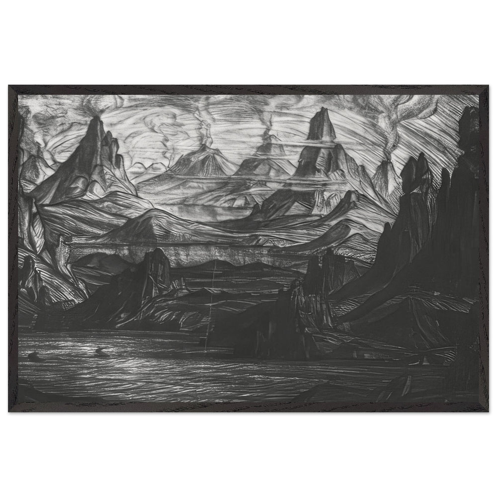 Atlantis by Konstantin Bogaevsky, framed poster