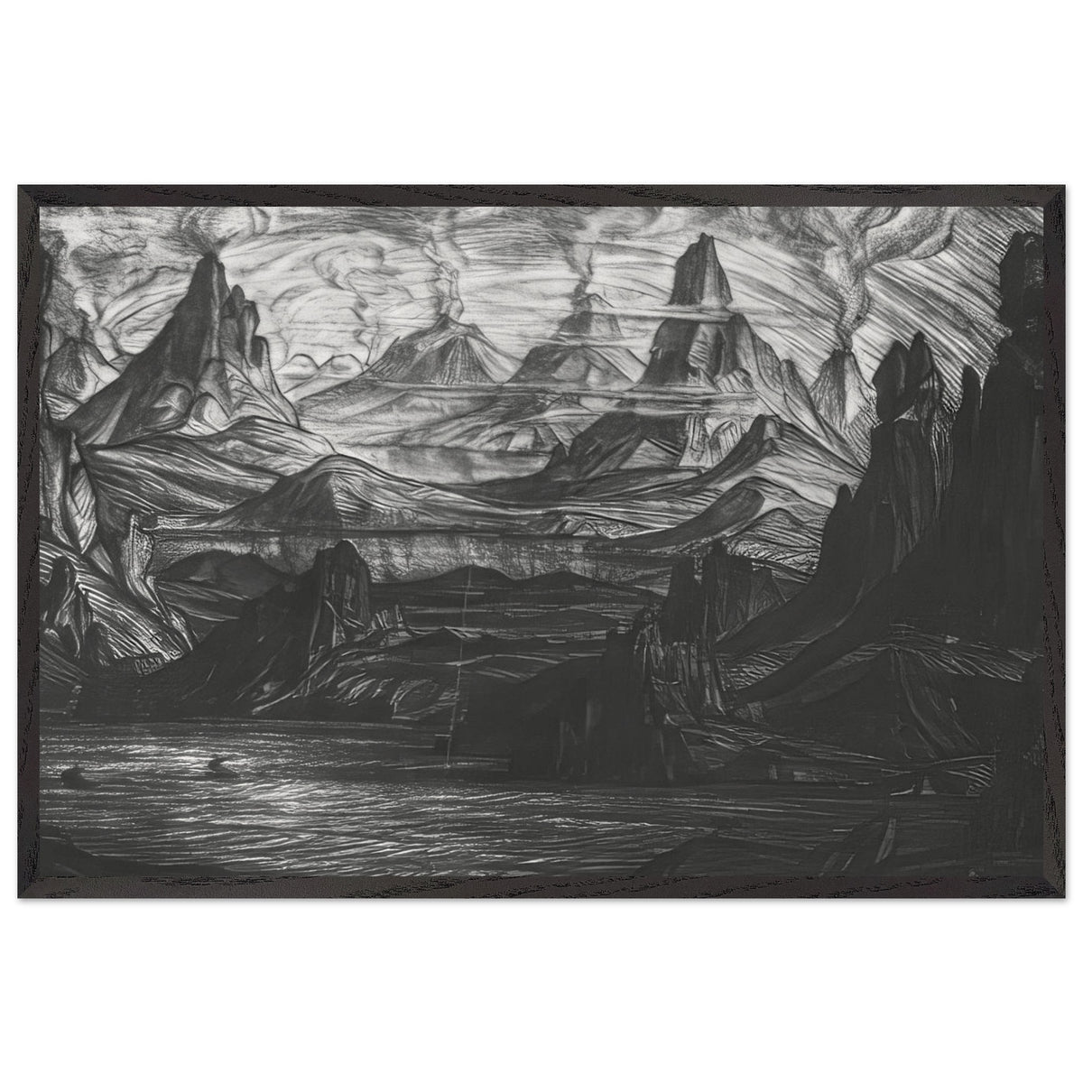 Atlantis by Konstantin Bogaevsky, framed poster