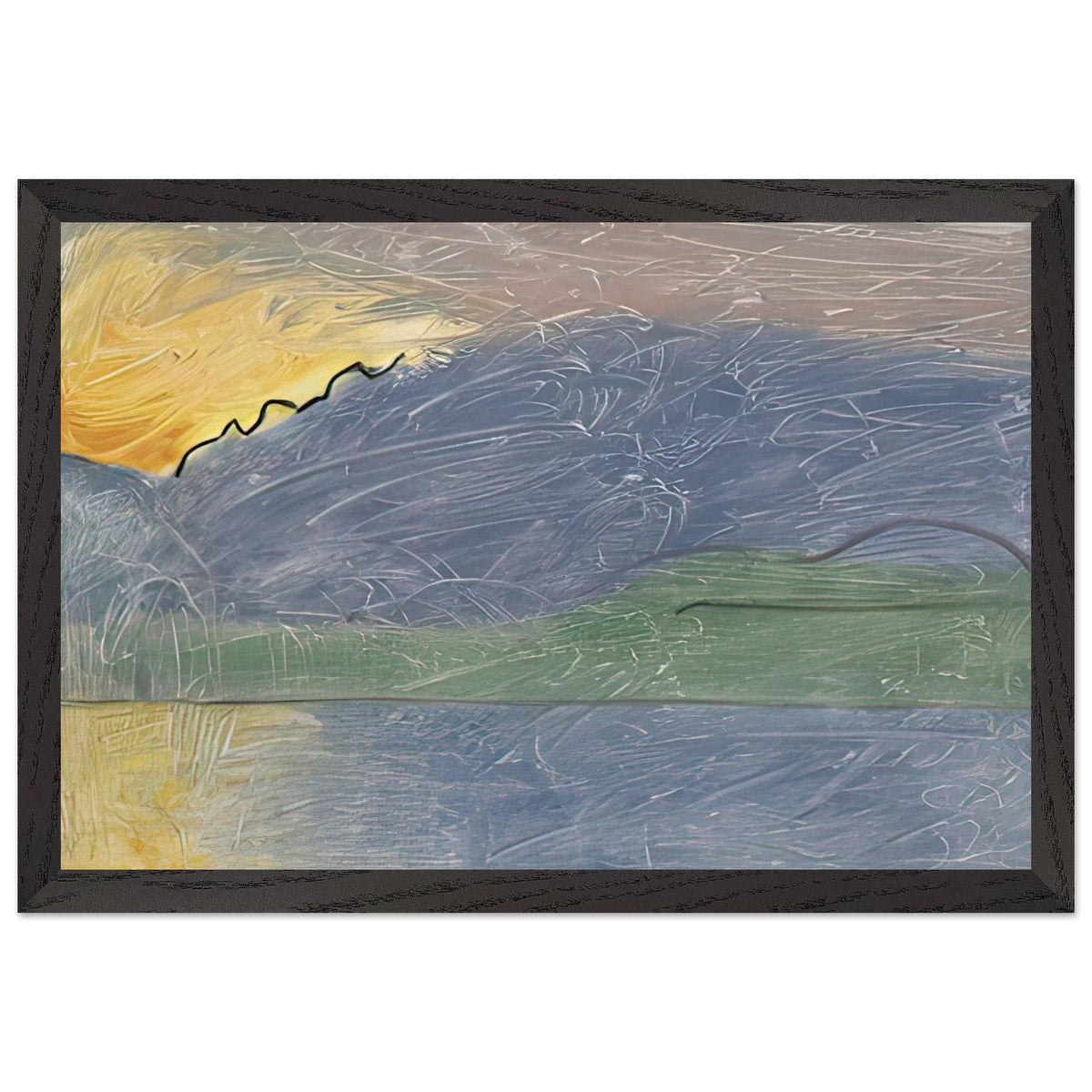 Atmosphere by Cuno Amiet, framed poster, view 2