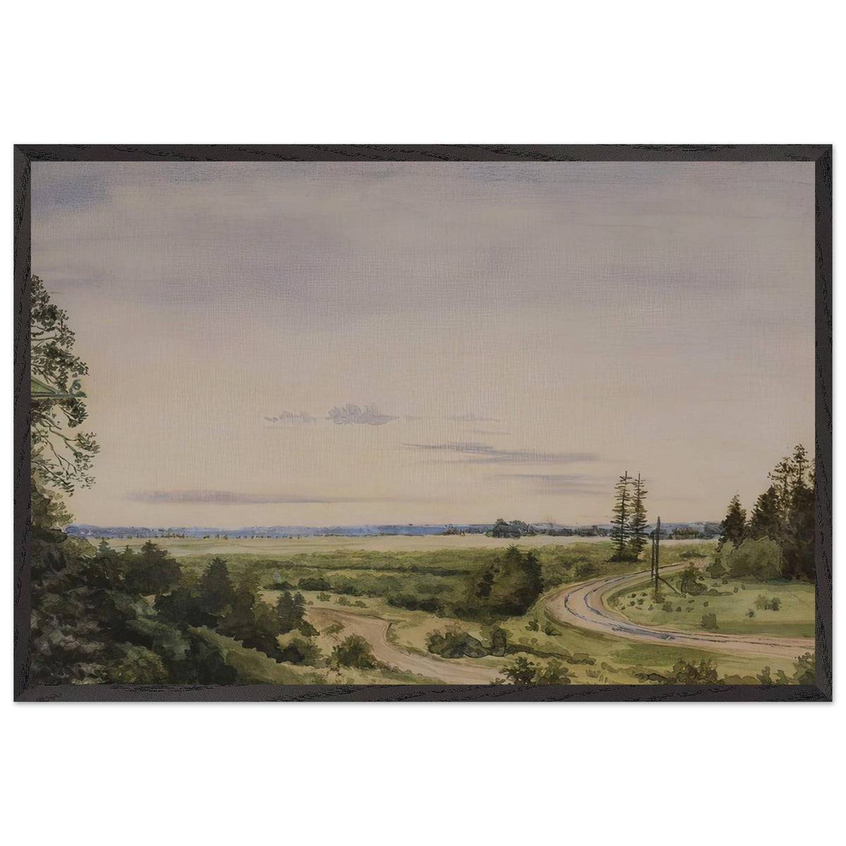 August by Konstantin Somov, framed poster