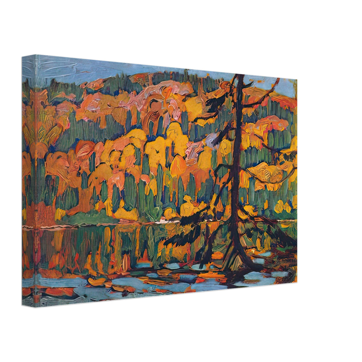 Autumn Algoma by J. E. H. MacDonald, canvas, view 2
