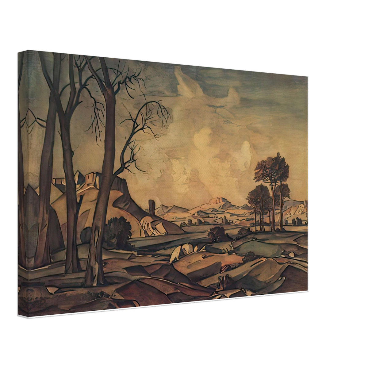 Autumn Evening by Konstantin Bogaevsky, canvas