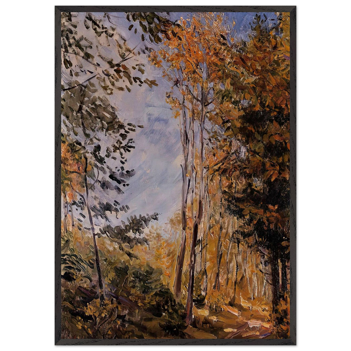Autumn Forest by Max Slevogt, framed poster, view 3