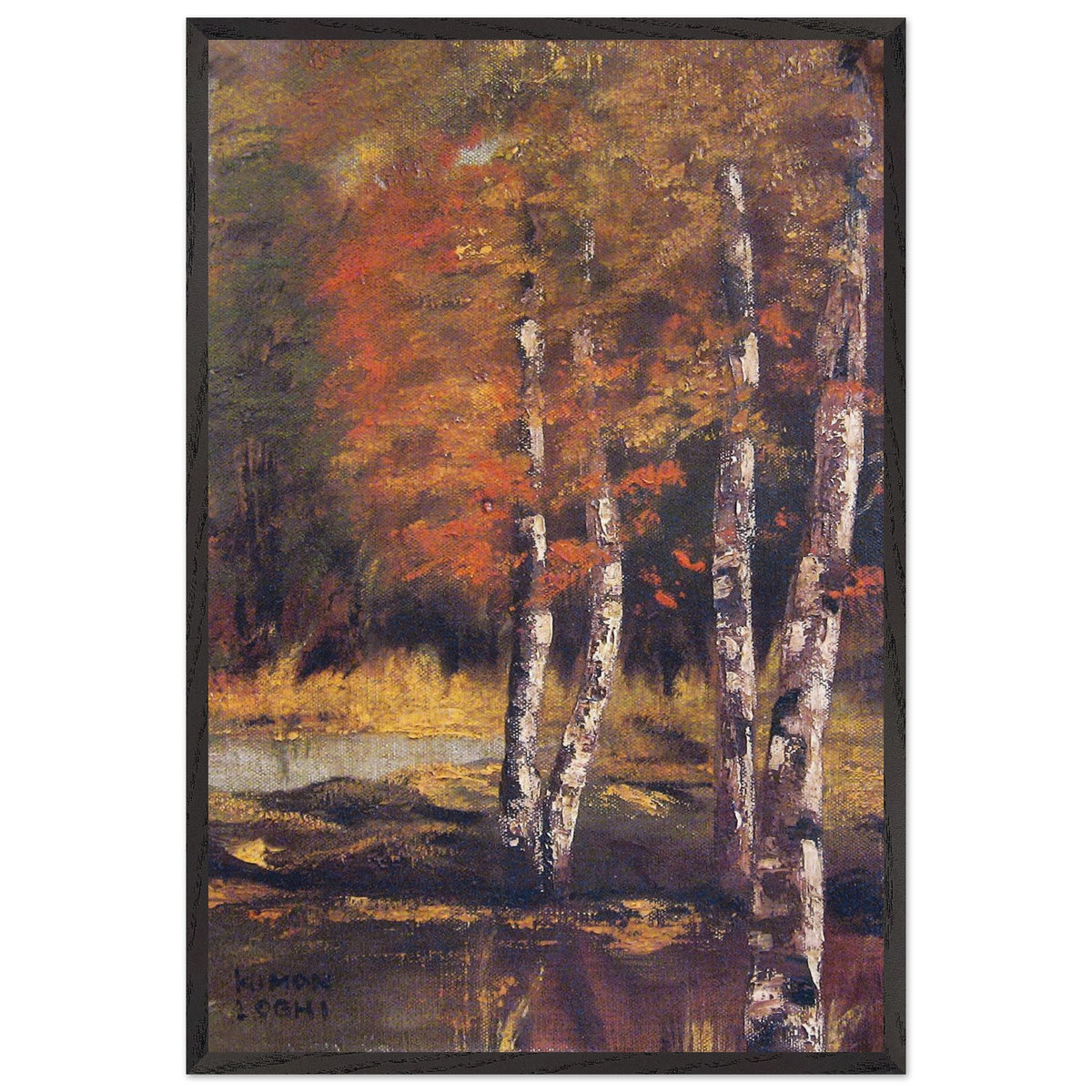 Autumn by Kimon Loghi, framed poster