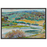 Autumn Landscape by Magnus Enckell, framed poster